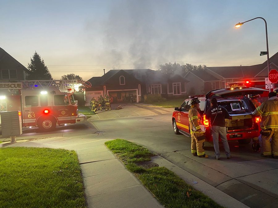 Phoenix Restoration on the scene of a house fire