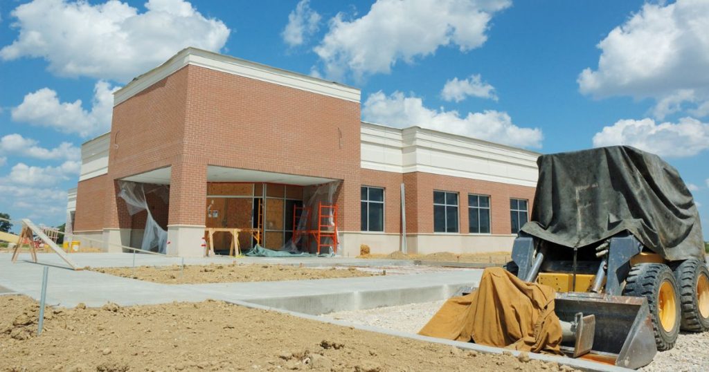 Commercial construction site