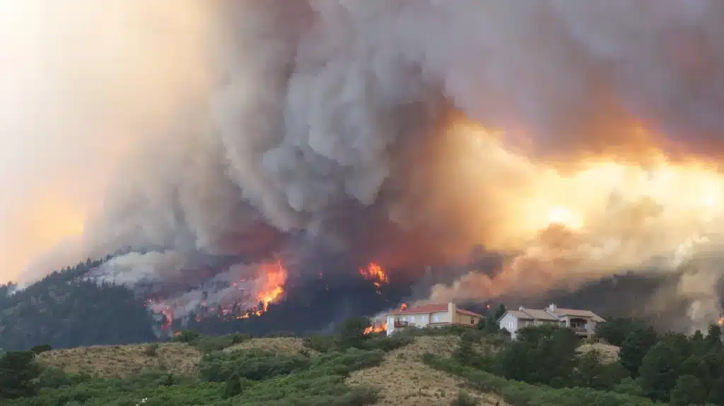 Emergency wildfire damage response